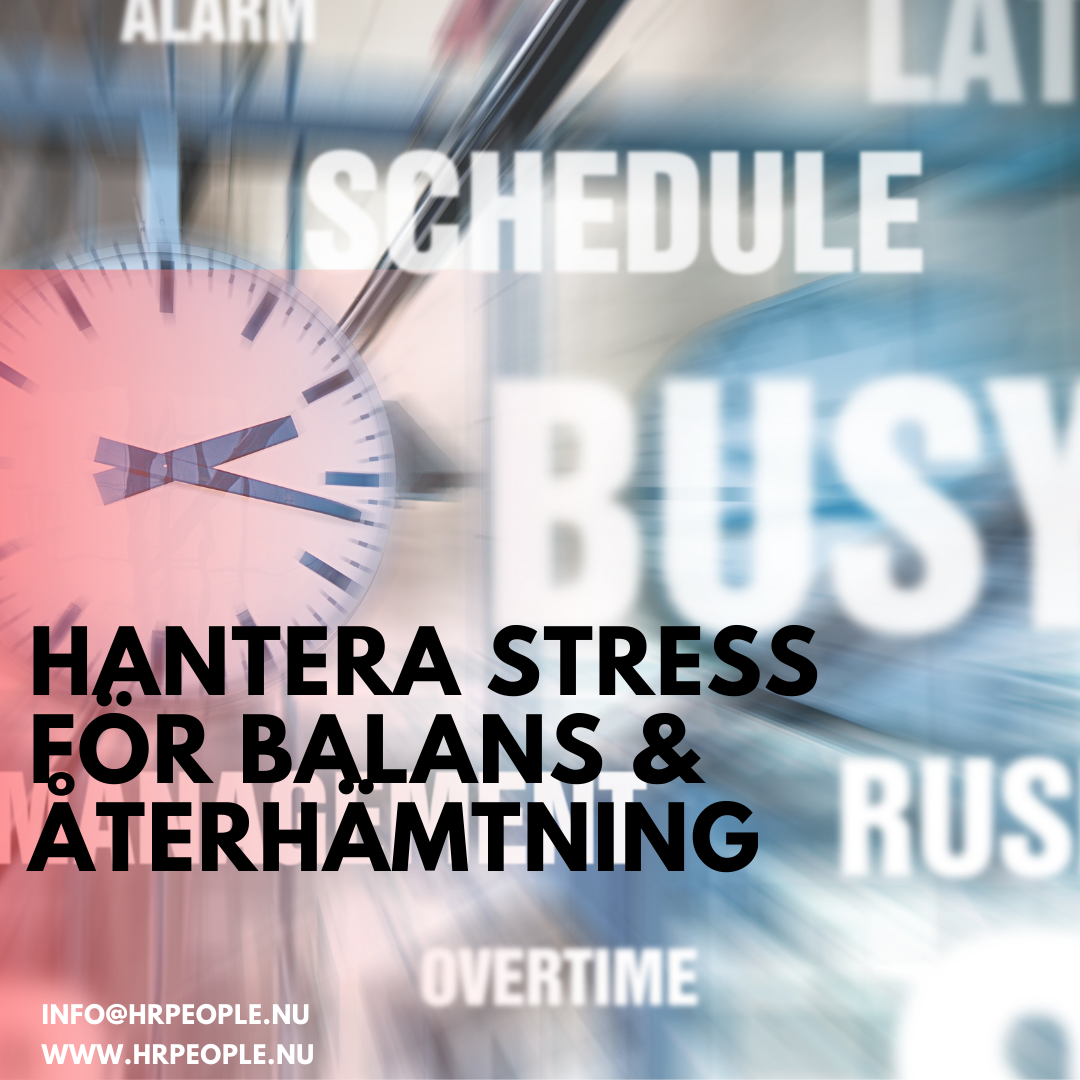 Hantera stress för balans & återhämtning — omslag till mini-e-bok